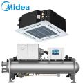 Midea 2-pipe 4-way cassette MKA-1500RA 22-240V 1500CFM Centrifugal fan industry ceiling air conditioner cassette